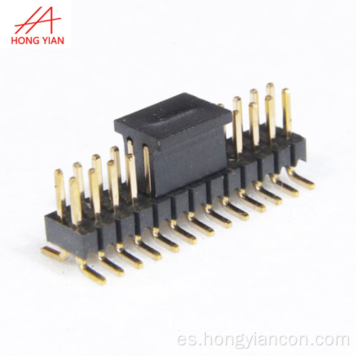 2.54 mm 2*13pin doble fila SMT con conector de encabezado de pasador masculino